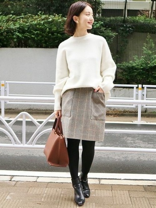 おしゃれなスカート見っけ 冬もチェック柄スカートが履きたいんです Lamire ラミレ
