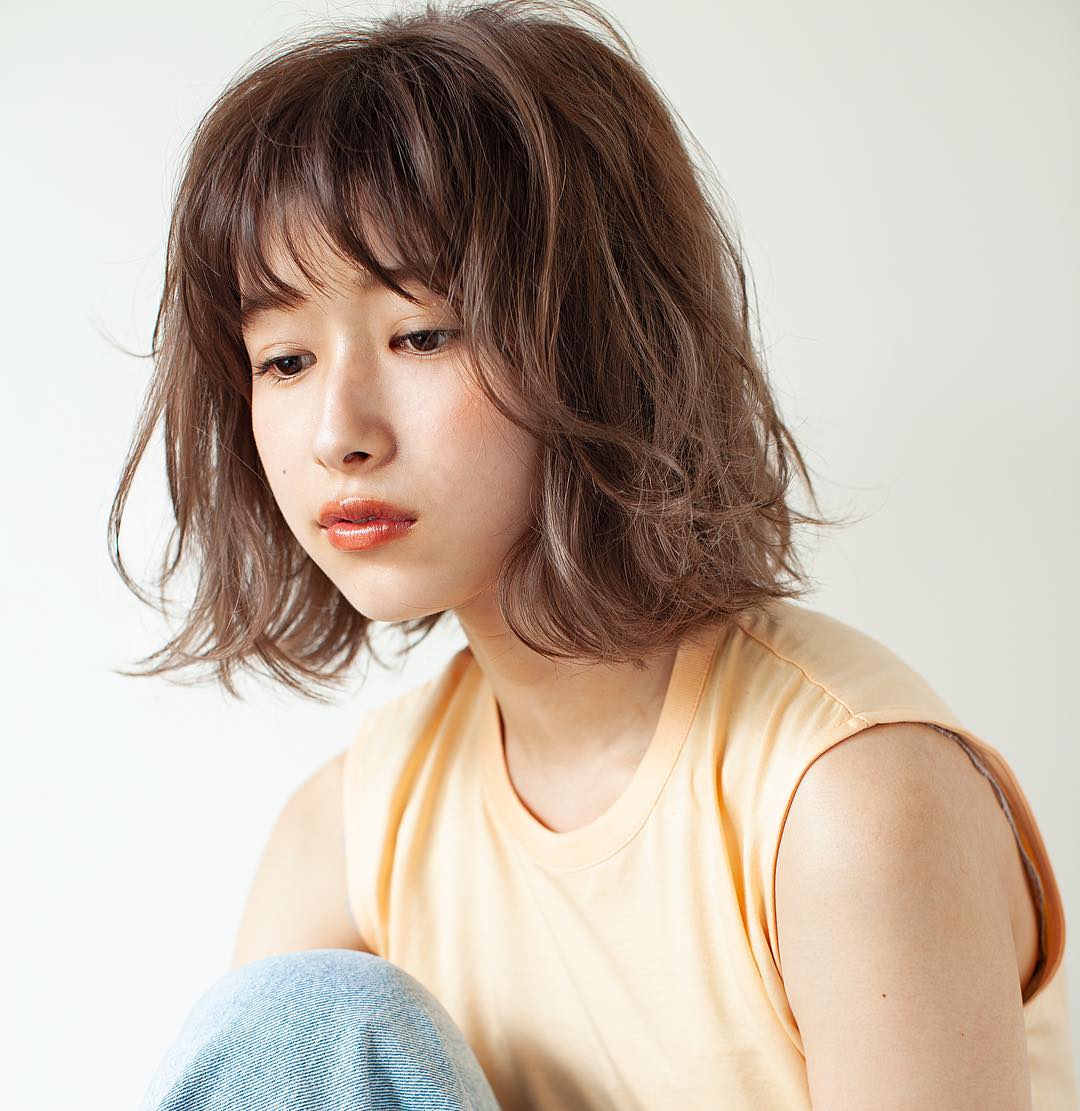 小顔に見える前髪のイメージ画像