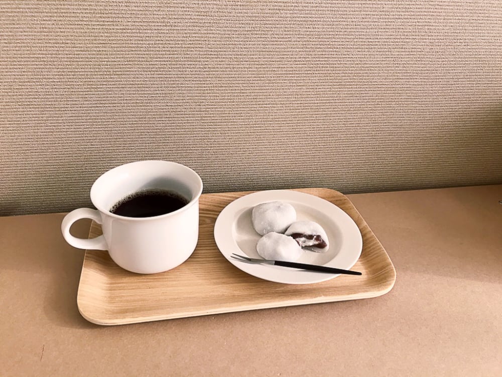 おやつ時間のクリーム大福