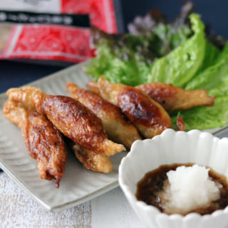 鶏皮ぎょうざおろしポン酢