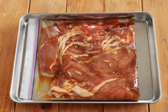 レシピ＿豚の生姜焼きの下味冷凍