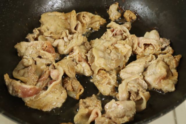 レシピ＿豚肉を炒める