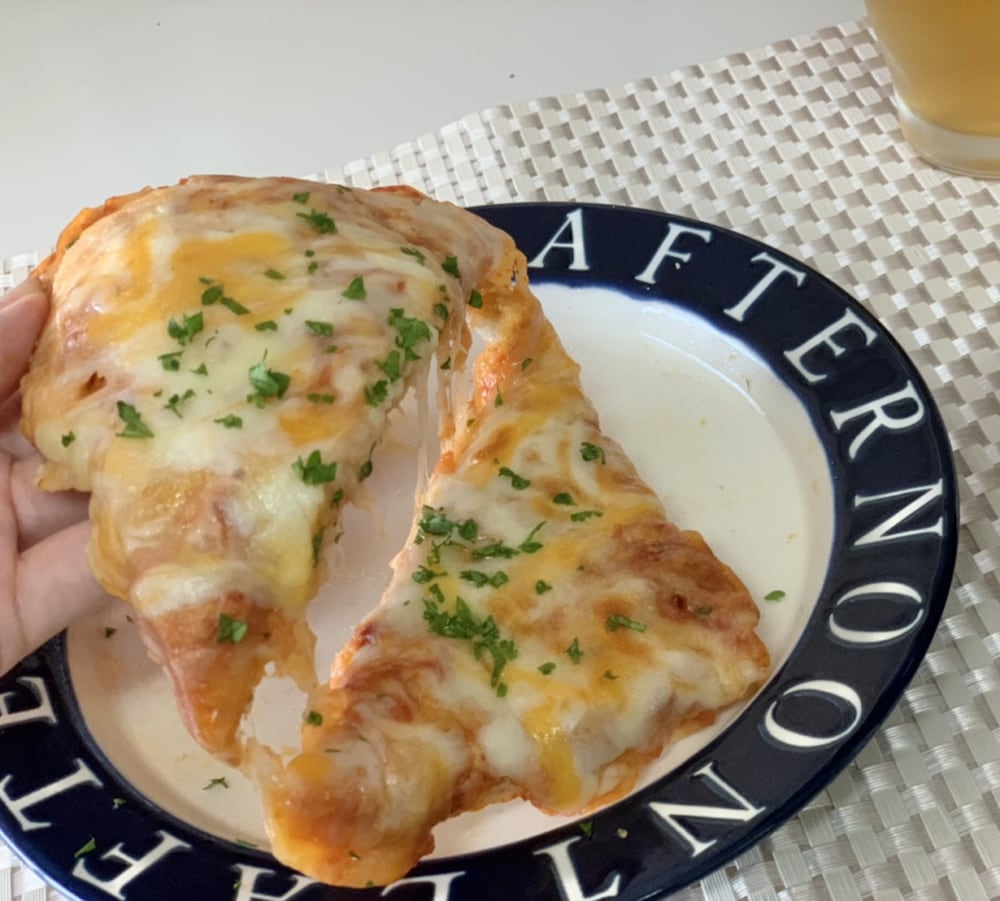 コストコの丸形ピザ5色チーズの実食