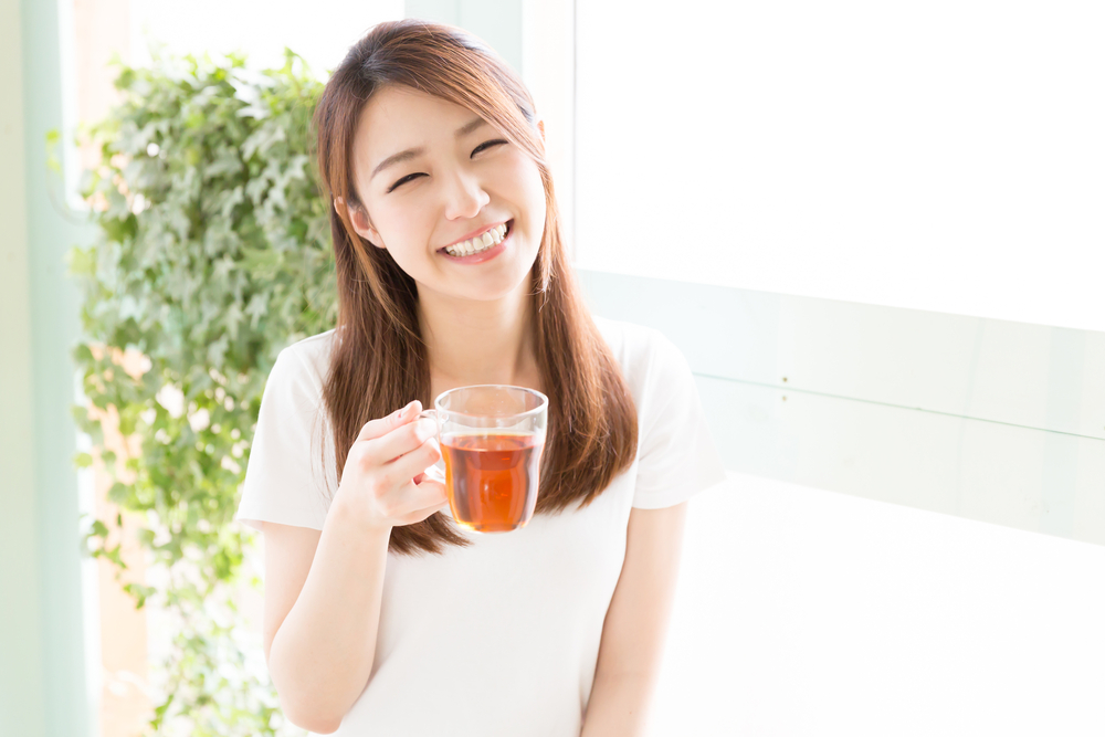 笑顔の女性