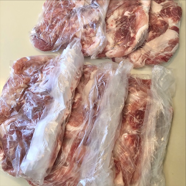 コストコの国産豚肉小間切れ保存方法