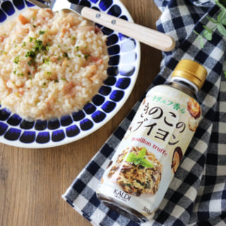 トリュフ香るきのこのブイヨンで作るリゾット