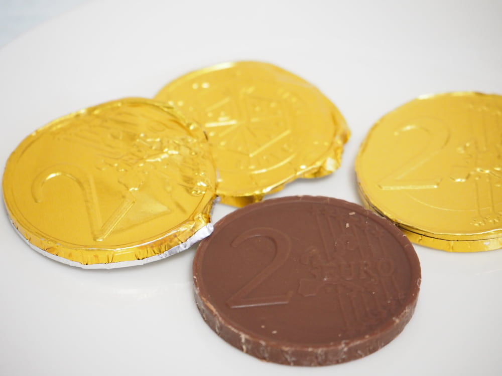 成城石井「金貨型チョコレート」中身開封画像