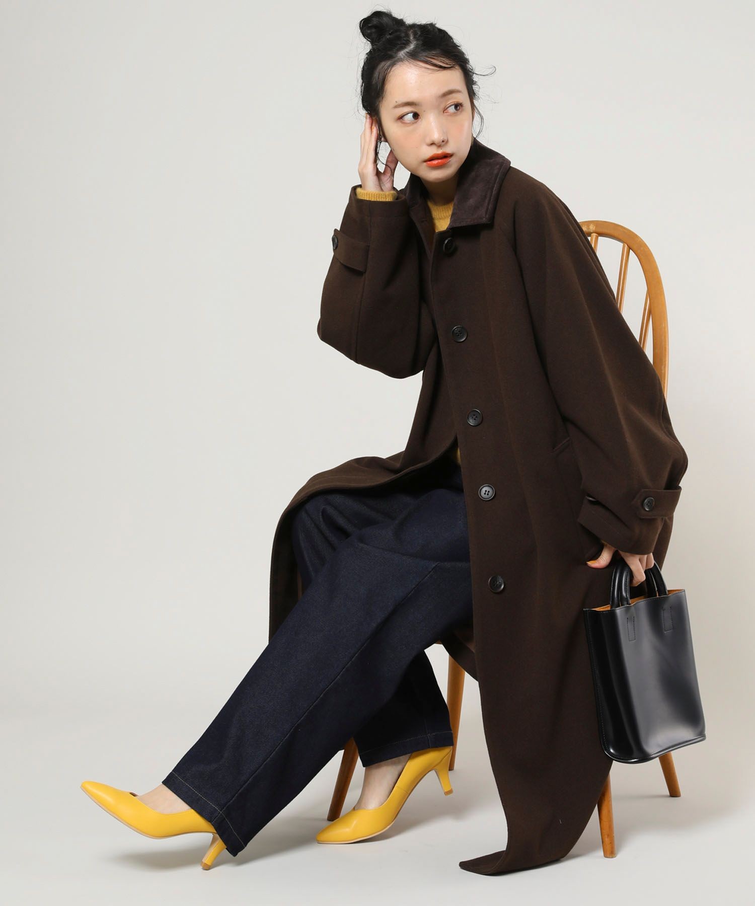 freaks storeのウーリーステンカラーコート