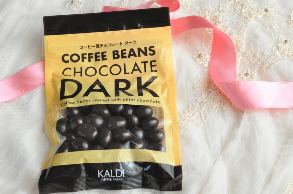 カルディの「コーヒー豆チョコレート」パッケージ画像