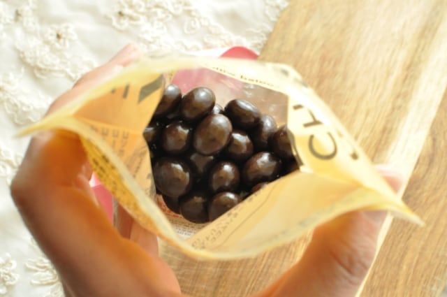 カルディ「コーヒー豆チョコレート」袋
