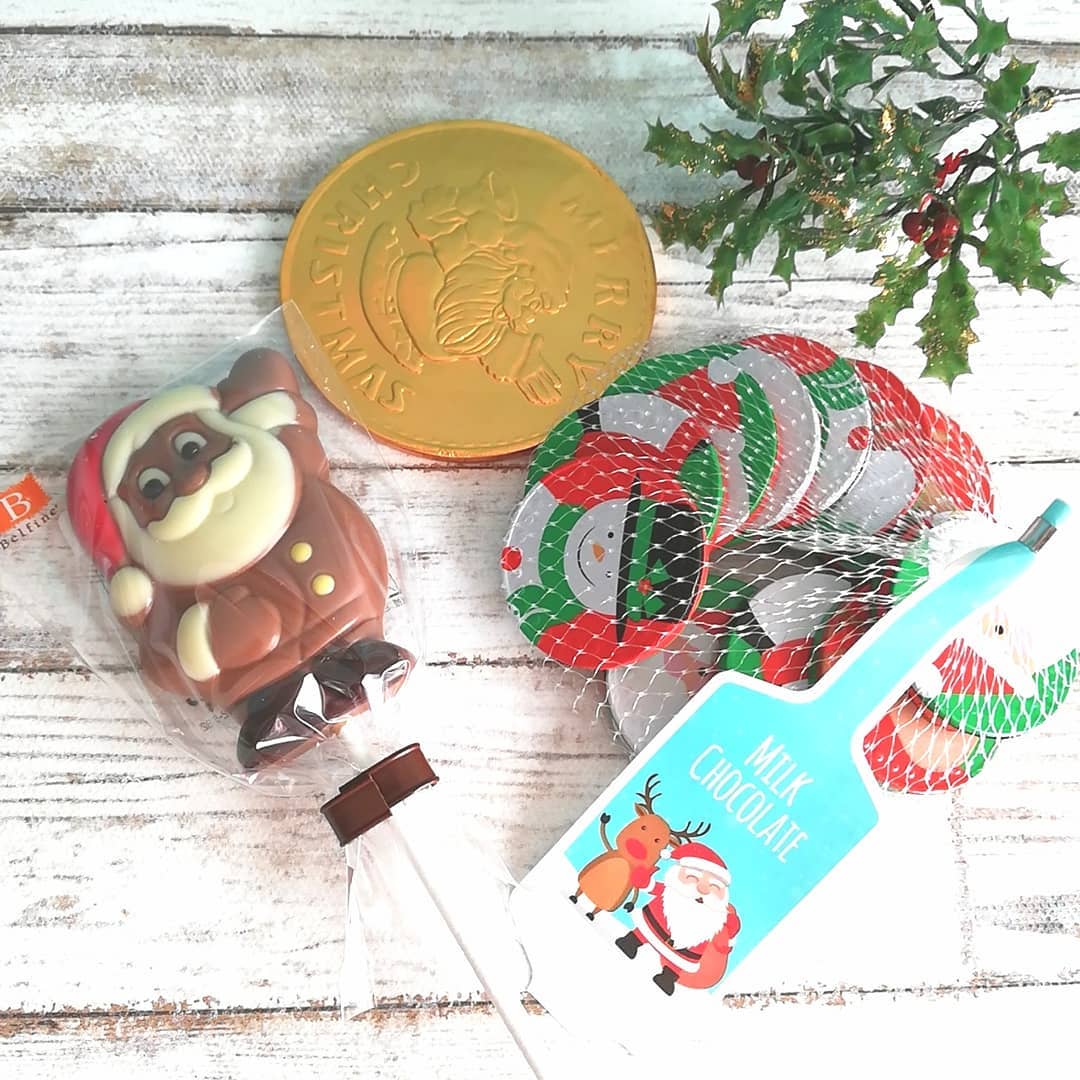 ロリポップサンタ・クリスマスコイン・クリスマスネットチョコレート