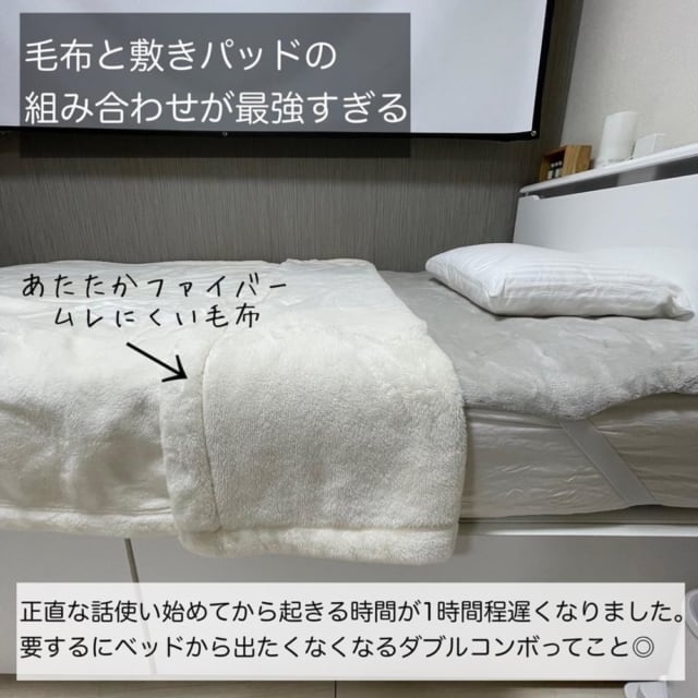 あたたかファイバームレにくい厚手敷パッド