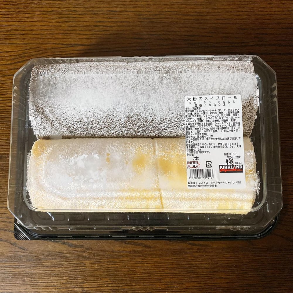 コストコ「米粉のスイスロール」パッケージ画像