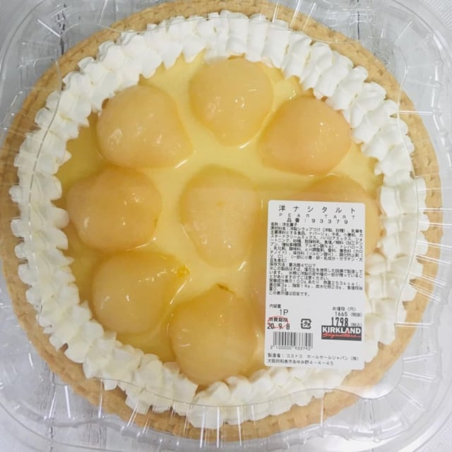 コストコの洋ナシタルトのパッケージ写真