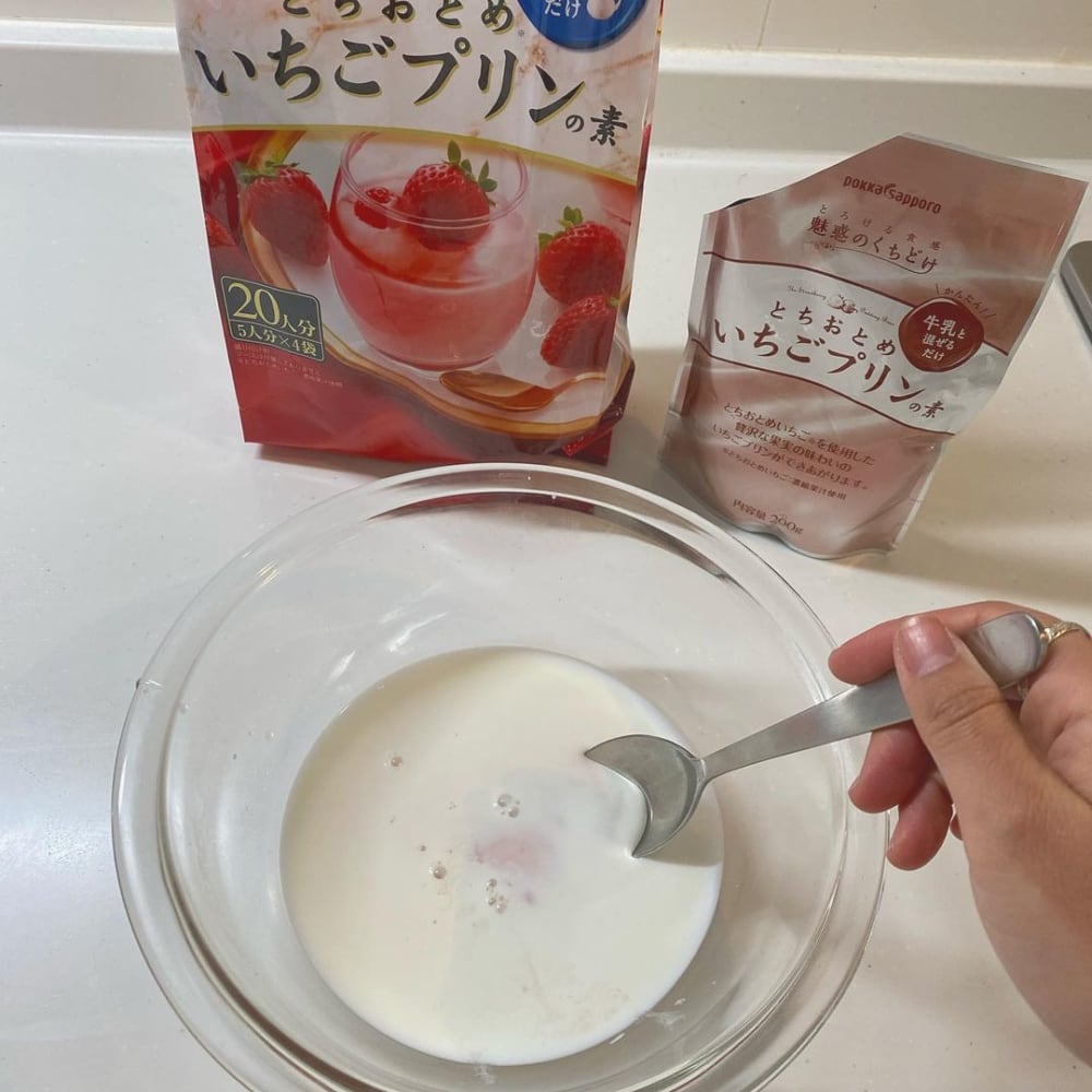 コストコのいちごプリンの素