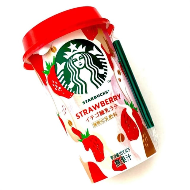 スターバックスイチゴ練乳ラテ