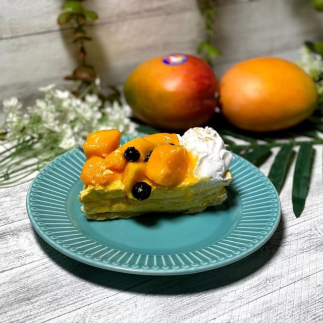 コストコのマンゴームーススコップケーキ