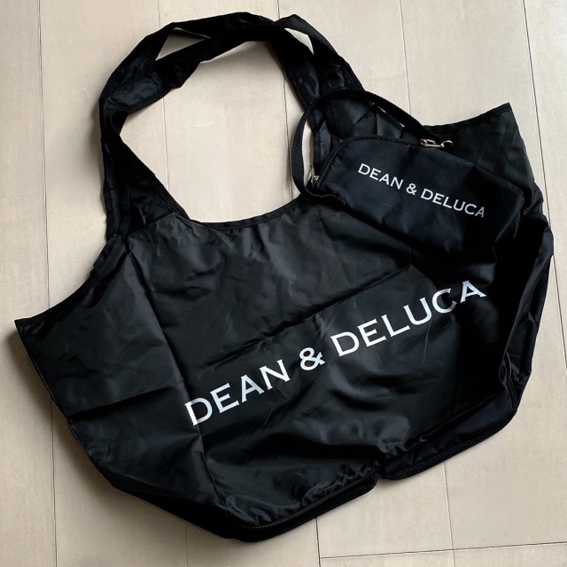 DEAN&DELUCAの黒のエコバッグ