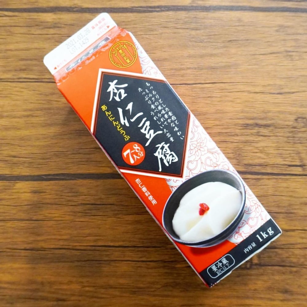 業務スーパーの杏仁豆腐のパッケージ写真