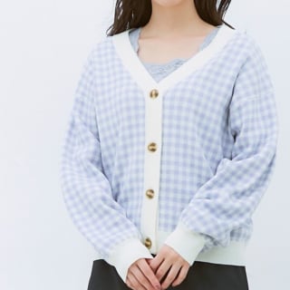 ハニーズのジャカードカーデの画像