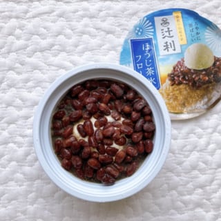 暑い日にぴったりな明治辻利ほうじ茶氷フロート